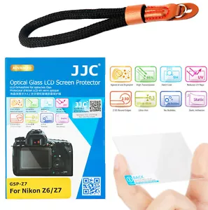 JJC 2.5D Optical Glass LCD Protector Cotton Hand Strap for Nikon Z5 Z6 Z7 Z6 II - Picture 1 of 7