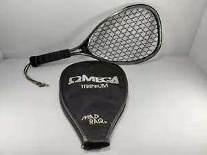Mad Raq Omega Titanium Madraq Racquet Racquetball Handball Racket With Cover D4 - Picture 1 of 4
