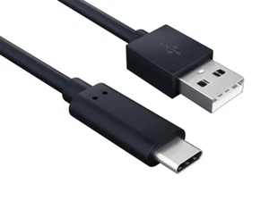 2m USB 2.0 Type-A to Type-C Male Cable 480 Mbps 5V/3A, Black - Picture 1 of 6