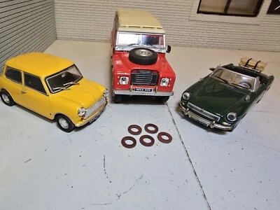 Classic Smiths Oil Pressure Gauge Pipe Fibre Sealing Washers x5 2K4936 Triumph - Image 1 of 2