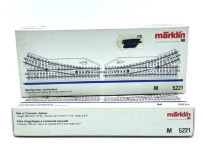 Marklin 5221 Scambio elettrico binario Nuovo In Box #NIB AZ - Immagine 1 di 3