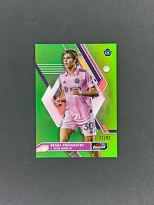 2023 Topps Finest MLS Benja Cremaschi rifrattore verde /99 #4 Rookie RC - Foto 1 di 2