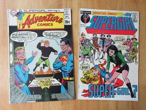 Lot of *2* ADVENTURE COMICS/Solo SUPERGIRL! #384, 404 (VF-) *Bright & Colorful!* - Picture 1 of 8