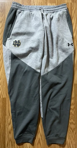 Notre Dame Football Team Issued Under Armour Pants Size Large Cover