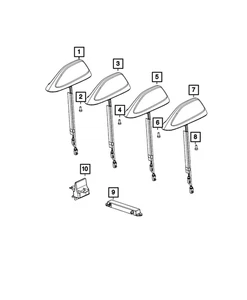 Genuine Mopar Base Cable And Bracket Antenna 6ZP28KXJAA - Picture 1 of 4
