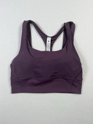 Sujetador Lululemon Wunder Train Malla Espalda Corredora Talla 8 Cardo de Uva Púrpura Nuevo con Etiquetas Foto 1 de 4