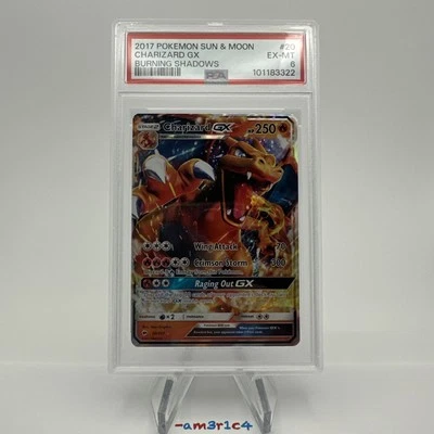 PSA 6 Charizard GX 20/147 Sm-Burning Shadows Holo CLEAN - Image 1 of 3