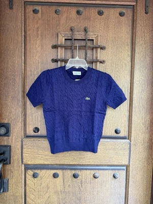 Lacoste Women’s Deep Blue Knit Sweater Size M - Image 1 of 4