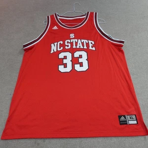 Vintage NC State Jersey XL Red #33 Josh Powell Cedric Simmons Adidas - Picture 1 of 6