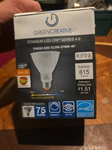 GreenCreative Titanium Crisp Series LED Bulb PAR30 E26 12.5V 2700K 40° Dimmable  - Picture 1 of 4