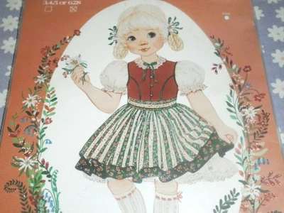 LITTLE DARLINGS ENCHANTED FOREST # 122 DRESS JUMPER APRON PATTERN-UNCUT-6-7-8 - Image 1 of 3
