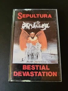 Sepultura Bestial Devastation Overdose US Metal Records Very RARE Cassette Nice - Bild 1 von 7