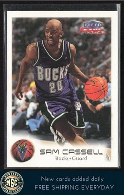 Sam Cassell 1999-00 Fleer Focus #46 Milwaukee Bucks Foto 1 de 2