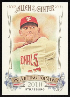 2015 Topps Allen & Ginter Starting Points #SP-99 Stephen Strasburg - Image 1 of 2