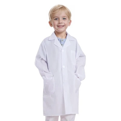 Disfraz de abrigo de laboratorio médico para niños niñas - Juego de rol de Halloween Foto 1 de 4