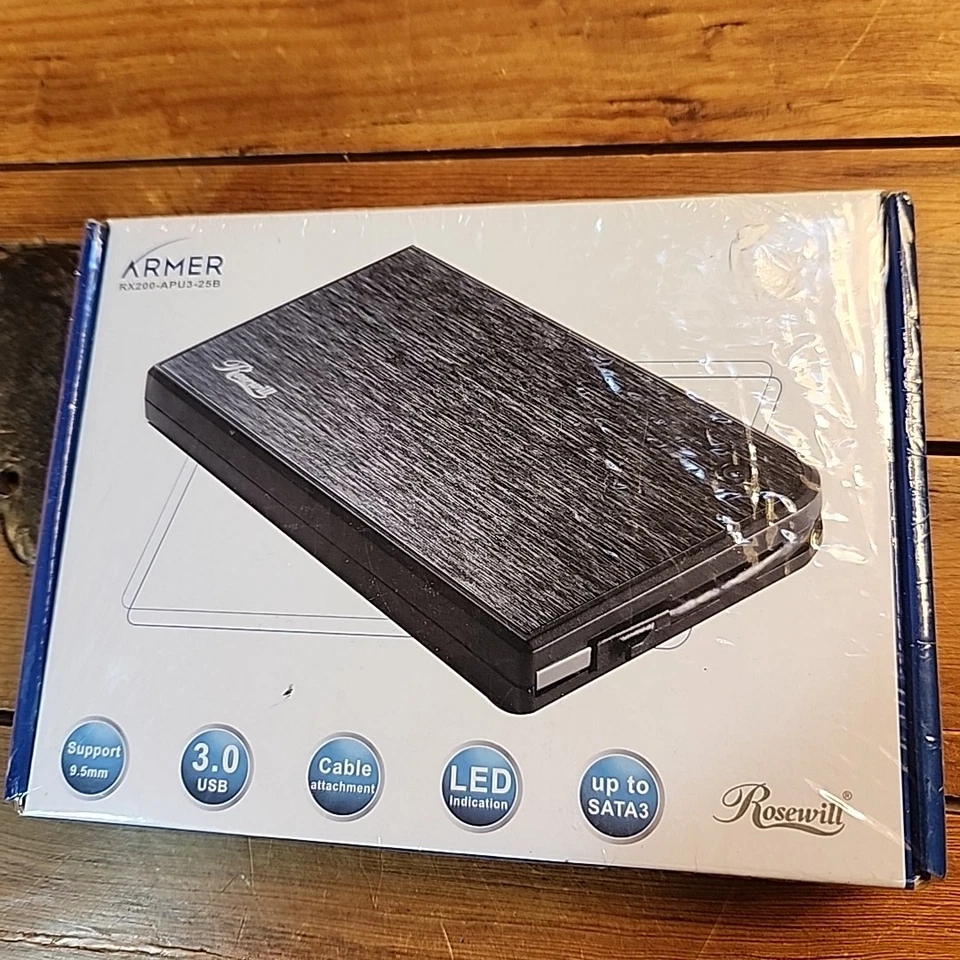 Rosewill Hard Drive Enclosure USB 3.0 2.5" SATA HDD SSD USB-Powered Swap Armer - Image 1 of 4
