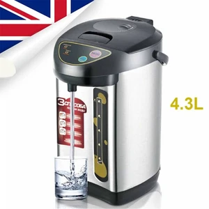 4.3L Hot Water Dispenser 304 Stainless Steel 3 Temp Settings Auto Shut-off LED - Picture 1 of 8