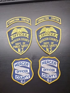 Lote de 6 parches de oficiales del Centro Correccional del Condado de Mercer de Nueva Jersey - Imagen 1 de 8