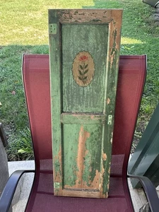 ORIGINAL SELLERS / HOOSIER CABINET UPPER CABINET DOOR W. DIET & REMINDERS PANEL - Picture 1 of 10