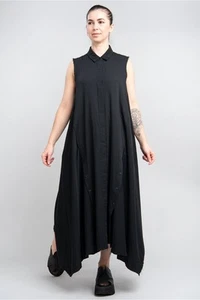 STUDIO B3 Kassina Black Shirt-Dress SALE rrp £189 M/L  L/XL  BNWT - Picture 1 of 4
