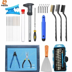 42pcs/set 3D Printer Cleaning And Disassembly Tools DIY Kit Printing Clean HAU - Afbeelding 1 van 9