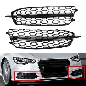 Front Bumper Lower Grille 4G0807681D 4G0807682D For Audi A6 C7 S LineS6 - Picture 1 of 9