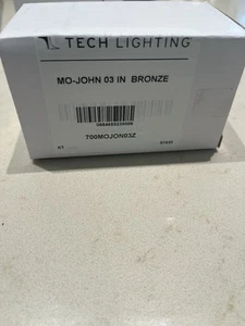 Tech Lighting 700MOJON03Z John Track Head 3" Stem With Honeycomb Louver Bronze - Picture 1 of 5