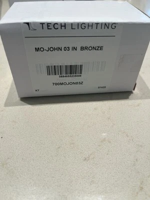 Tech Lighting 700MOJON03Z John Track Head 3" Stem With Honeycomb Louver Bronze - Image 1 of 4