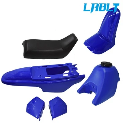 Kit de tanque de gasolina asiento trasero delantero guardabarros plástico LABLT azul para Yamaha PW50 PY50 Foto 1 de 4