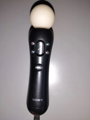 OFFICIAL SONY PLAYSTATION MOVE CONTROLLER PS3 PS4 MOTION GENUINE BLACK TESTED - Image 1 of 2