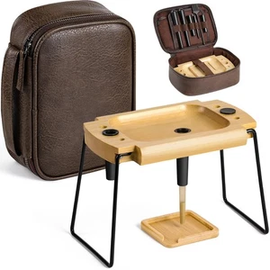 Juego de Bandeja Rodante de Madera Plegable con Cargador de Cono, Relleno de Cono - Bandeja Rodante... - Imagen 1 de 6