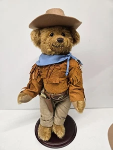 Vintage John Wayne The Duke 16 Zoll Teddybär mit Knopf Franklin Mint - Bild 1 von 16