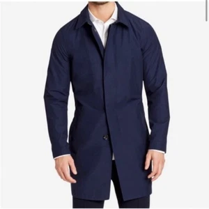 Herren Bonobos Navy Blau Mantel Jacke Medium - Bild 1 von 9