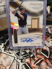 2023 Immaculate Clearly Material Signatures Holo Gold /10 Paul Konerko Auto Patc