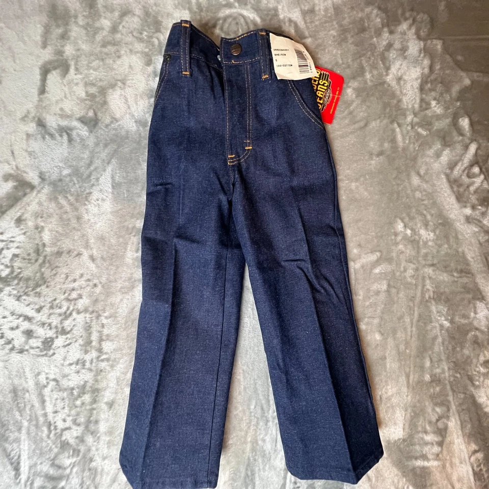 Dickies Branders джинсы 5 мальчиков синий джинсовой ткани прямой ноги темно стирка эластичный пояс - Изображение 1 из 4