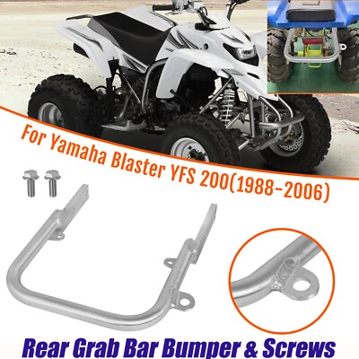 For Yamaha Blaster YFS200 1988-2006 Aluminium Rear Grab Bar Bumper & Screws - Image 1 of 4