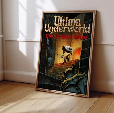Ultima Underworld The Stygian Abyss Poster Retro RPG Game Art Print Decor - Image 1 of 4