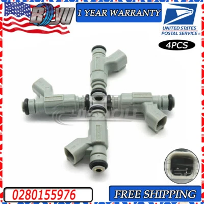  0280155976 nuevos 4x inyectores de combustible para Chrysler PT Cruiser 2001-2003 2,4 L L4 gasolina Foto 1 de 4