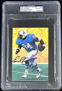 Earl Campbell Signed 1989 Goal Line HOF Card #64 PSA/DNA Auto 10 HOF 91 - Picture 1 of 2