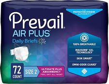 Prevail Air Plus Daily Brief | Size 2 | Breathability | Ultimate Absorbency | 18