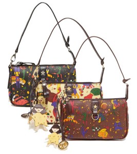 BORSA BORSETTA DA donna a spalla piero guidi magic circus usata beige EUR  80,00 - PicClick IT