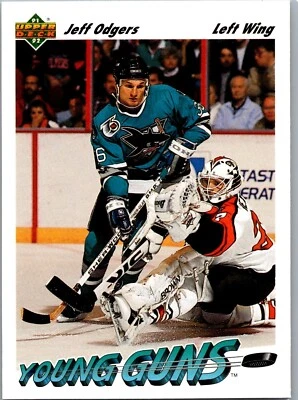 1991-92 Upper Deck Hockey - #597 Jeff Odgers Young Guns - Image 1 of 2