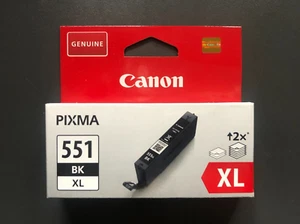 Genuine Canon Ink - CLI-551 XL BLACK / iP8750 MG6350 MG7150 (INC VAT) BOXED - Picture 1 of 2