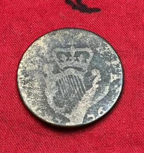 1776 George III Ireland Independence Halfpenny Colonial USA Key Date!!! Rare - Picture 1 of 8