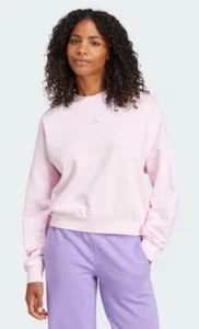 New Women Adidas Adicolor Essentials Crew Sweatshirt Size Small / Orchid Fusion - Picture 1 of 7