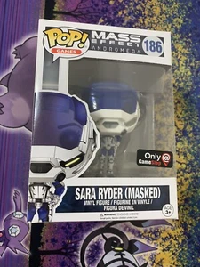 Sara Ryder Masked POP 186 W/ Soft Protector Funko Mass Effect GameStop Exclusive - Picture 1 of 6