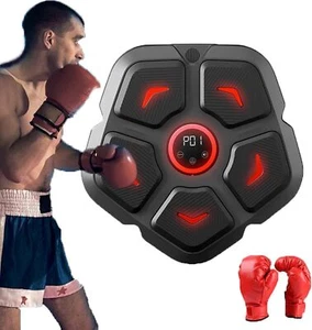 With Gloves Smart Music Boxing Machine Wall Mounted Bluetooth 9 Training Modes - Picture 1 of 11