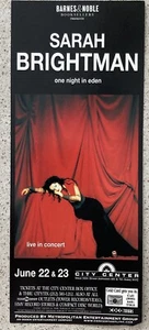 Volantino su due lati Sarah Brightman una notte in eden concerto colore 1999 centro città - Foto 1 di 2