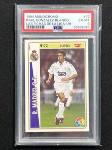 1994 MUNDICROMO Raul Gonzalez Blanco LAS FICHAS DE LA LIGA PSA 6 RC Rookie #72 - Picture 1 of 2