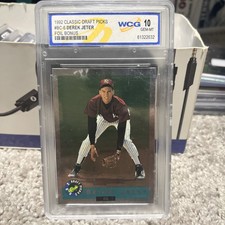 1992 CLASSIC DRAFT PICKS DEREK JETER FOIL BONUS # BC-6 WCG 10